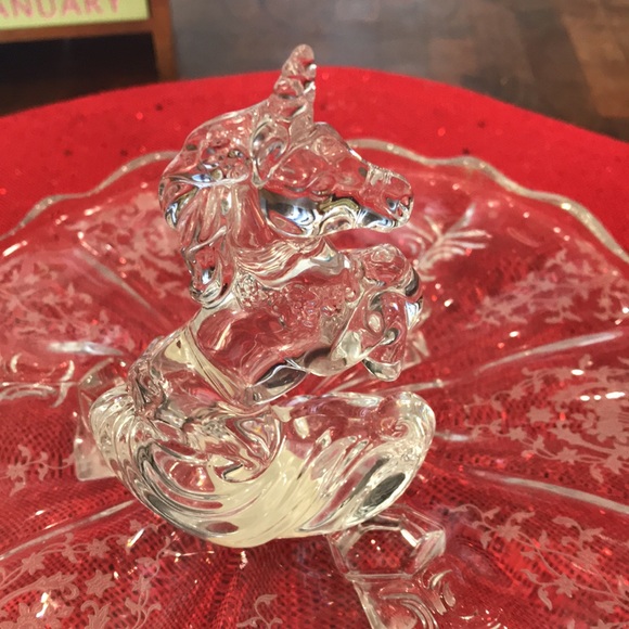 Gorgeous Princess House 24% Lead Crystal Rocking Unicorn - Picture 2 of 7